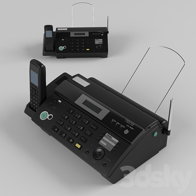 Fax Panasonic KX-FC968RUT 3DS Max Model - thumbnail 2