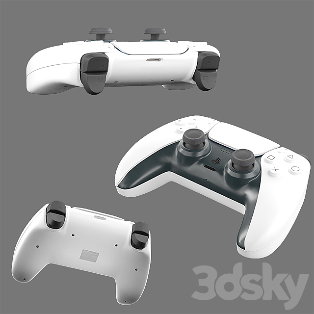 Game console Sony PlayStation 5_CET 3DS Max Model - thumbnail 3