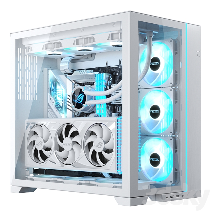 Gaming PC 4 3DS Max Model - thumbnail 1