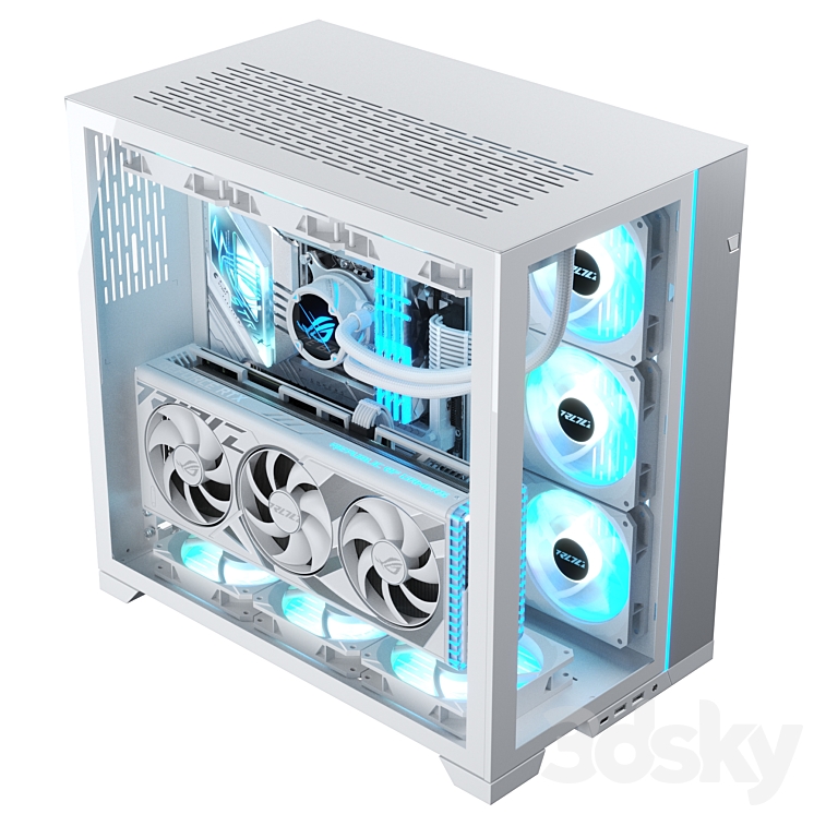 Gaming PC 4 3DS Max Model - thumbnail 2