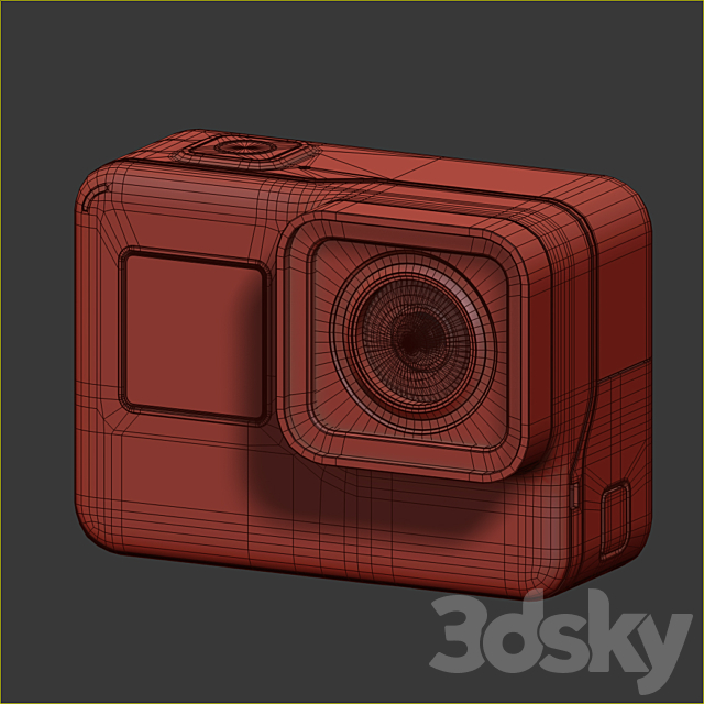 GoPro Hero 7 3DSMax File - thumbnail 3