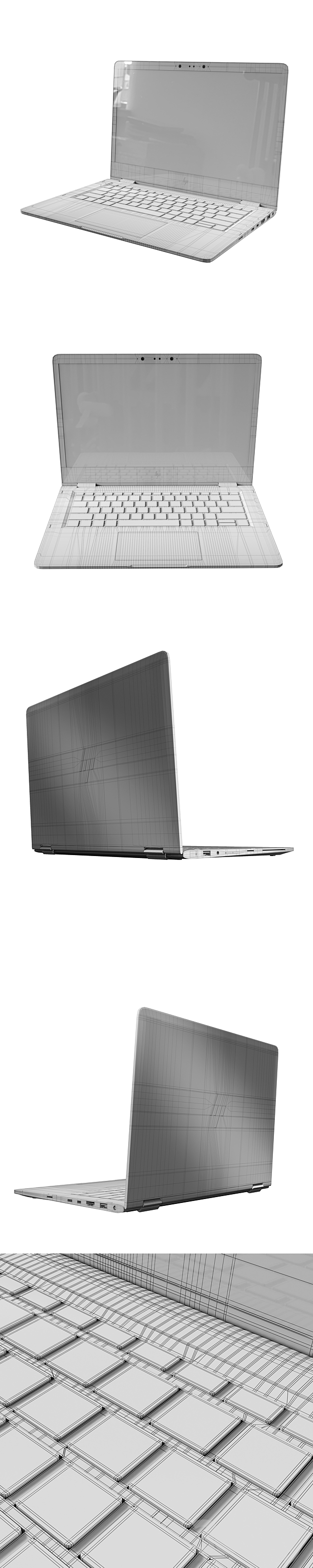 HP EliteBook X360 G2 Laptop 3DSMax File - thumbnail 3