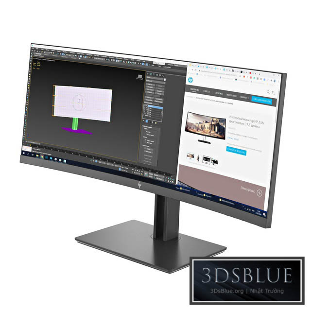 HPZ38c monitor 3DS Max - thumbnail 3