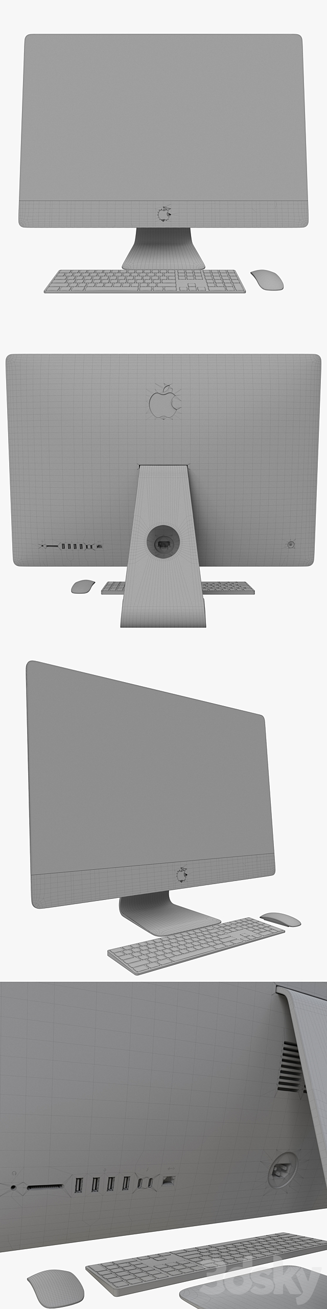 IMac 2017 3DS Max Model - thumbnail 3