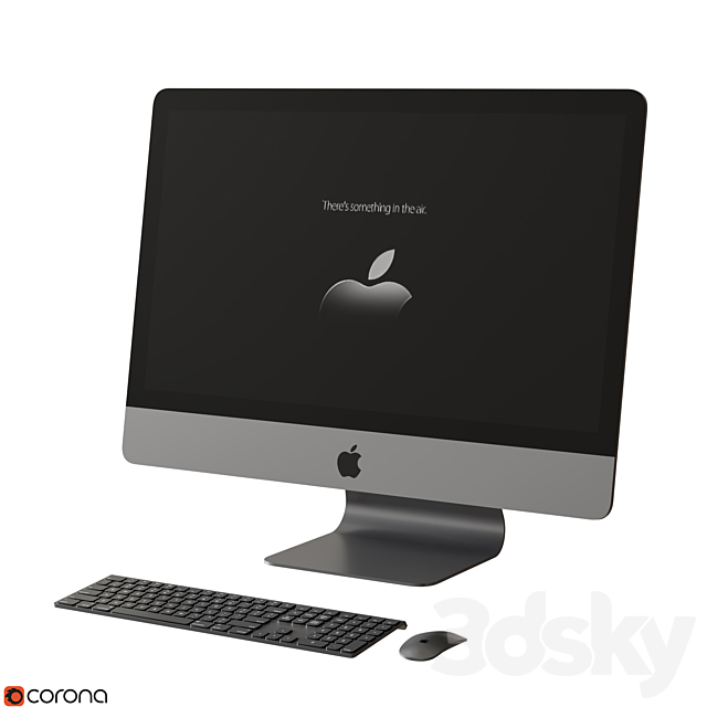 iMac PRO  Space Gray Color 3DS Max Model - thumbnail 2