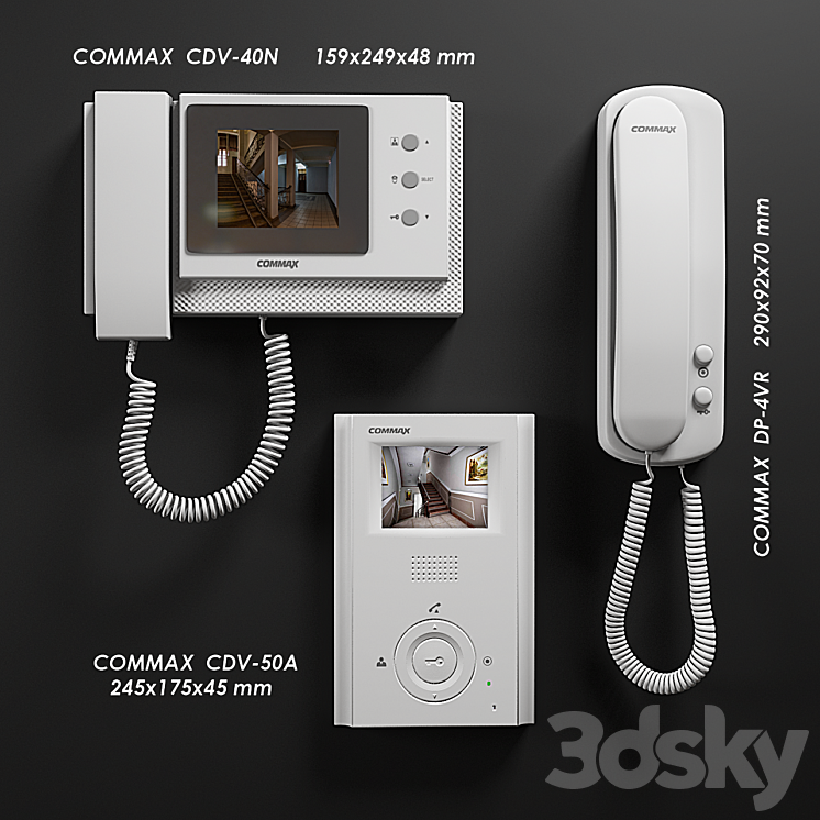 Intercoms COMMAX 3DS Max - thumbnail 1