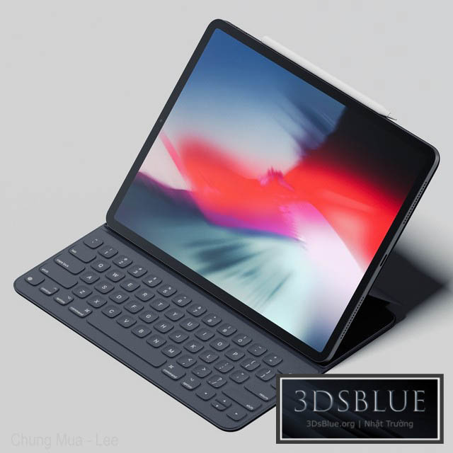 iPad Pro 129 (2018) + Smart keyboard + Apple pencil 3DS Max - thumbnail 3