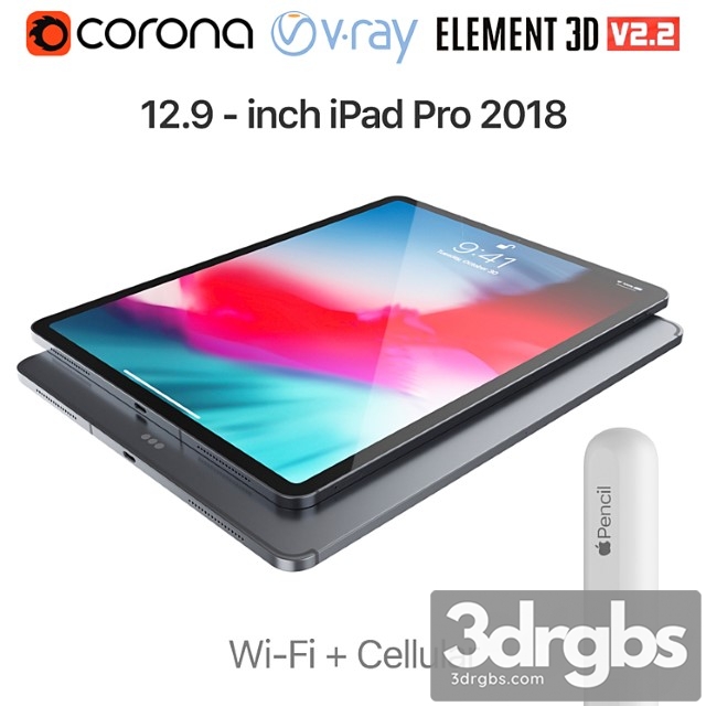 Ipad pro 2018 12.9 inch wi-fi + cellular - thumbnail 1