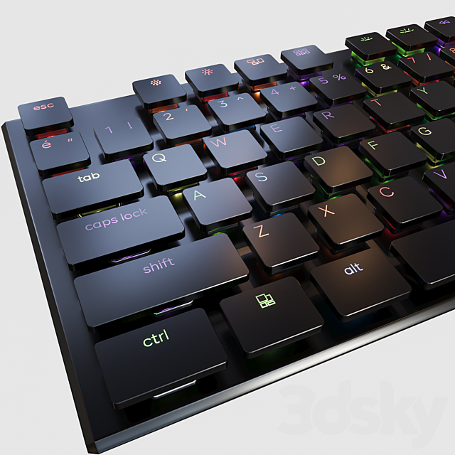 Keychron K1 Mechanical Keyboard 3DSMax File - thumbnail 2