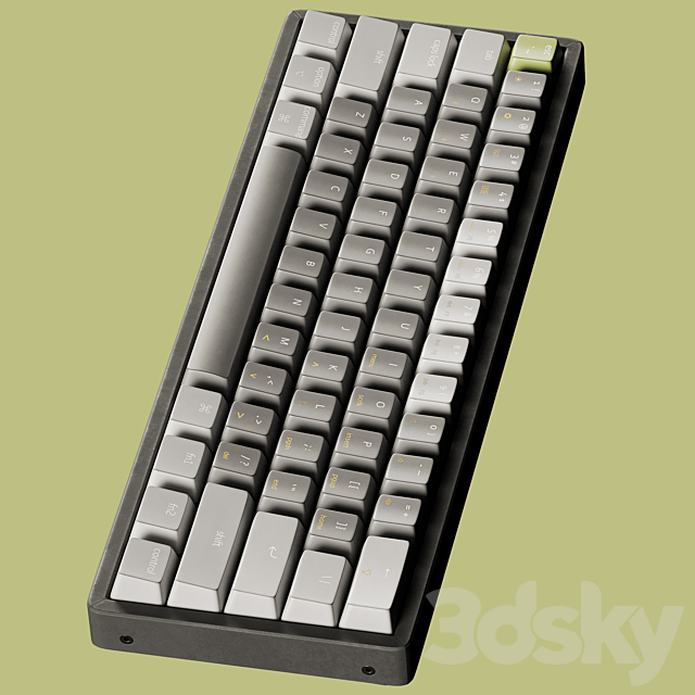 KEYCHRON K12 MECHANICAL KEYBOARD 3DSMax File - thumbnail 3