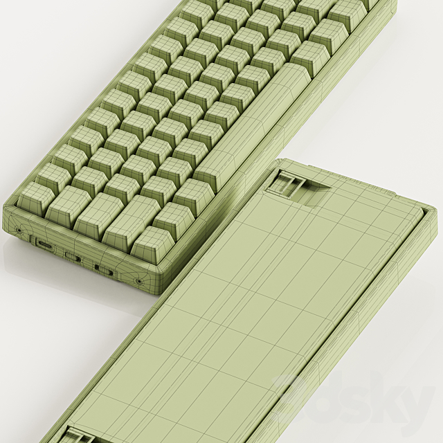 KEYCHRON K12 MECHANICAL KEYBOARD 3DSMax File - thumbnail 4