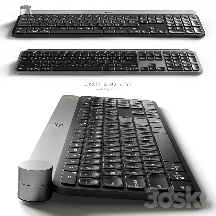 Logitech Craft & MX Keys 3DS Max - thumbnail 1