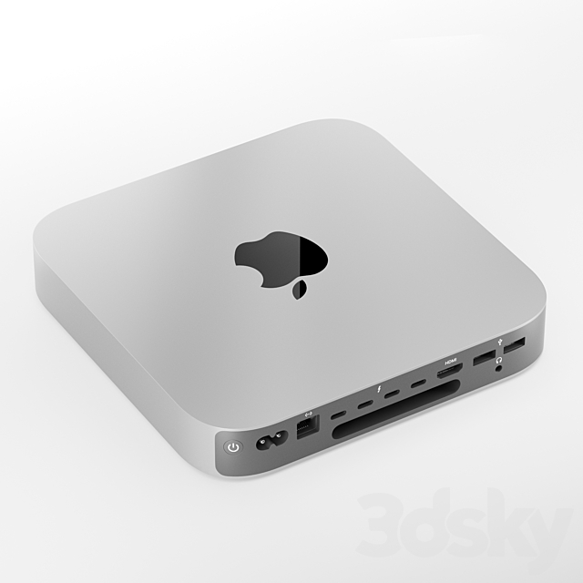 Mac mini m2 pro 2023 3DS Max Model - thumbnail 6