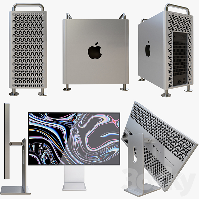 Mac Pro 2019 and Pro Display XDR 3DSMax File - thumbnail 2