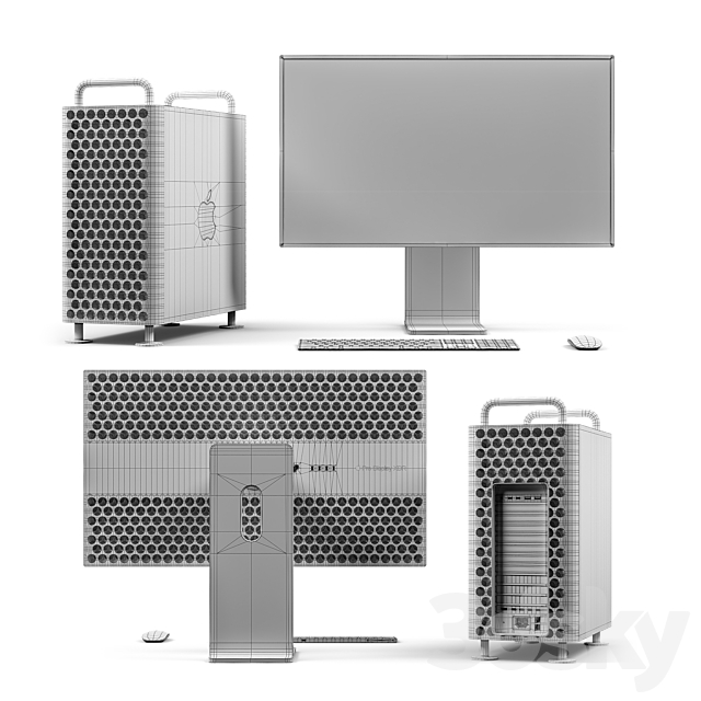 Mac Pro 2019 & Pro Display XDR 3DSMax File - thumbnail 3