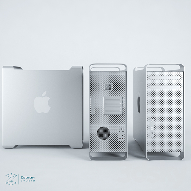 mac tower 3DS Max Model - thumbnail 1