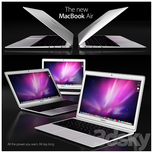 MACBOOK AIR 3DSMax File - thumbnail 1