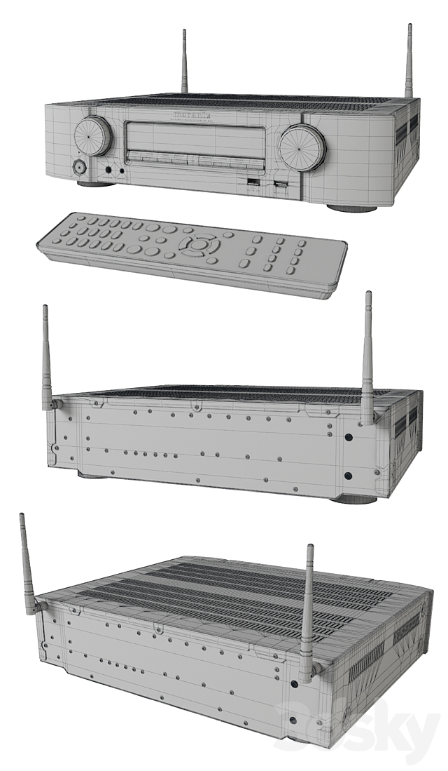 Marantz NR1506 3DS Max Model - thumbnail 2