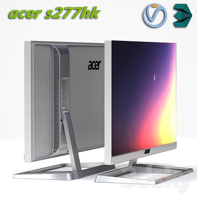 Monitor acer s277hk 3DSMax File - thumbnail 1