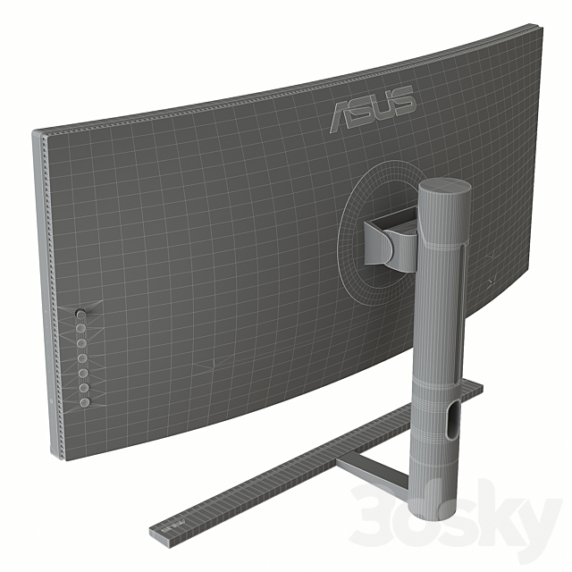 Monitor ASUS ProArt PA34VC 3DS Max Model - thumbnail 5