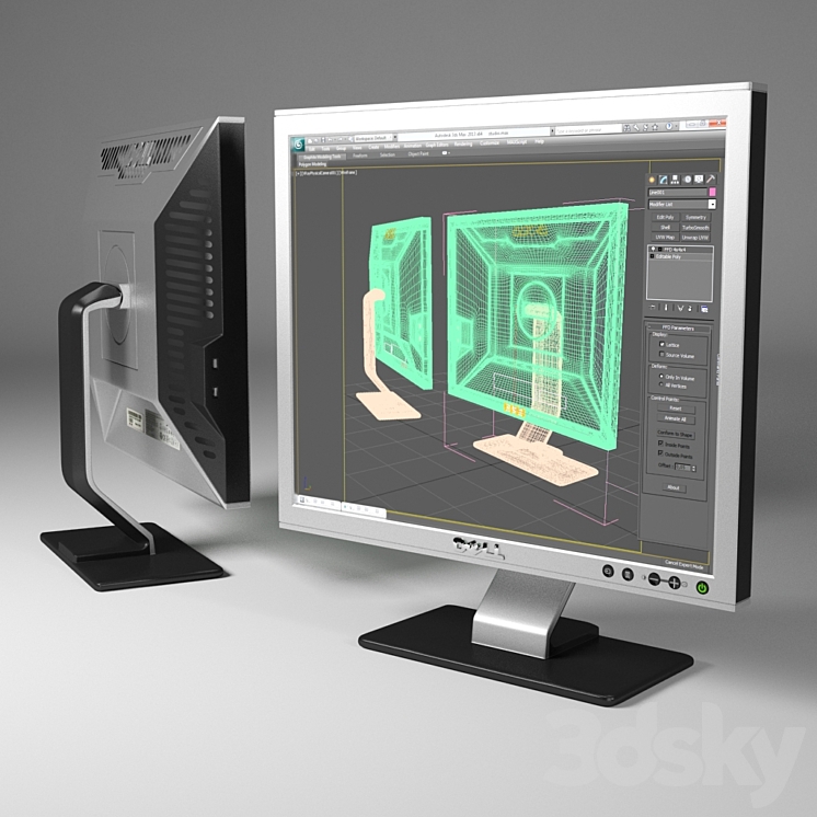 monitor_Dell_1908FPb 3DS Max - thumbnail 1