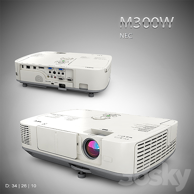 NEC _ M300W 3ds Max - thumbnail 1