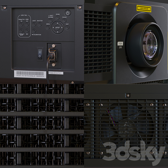 NEC Projector 3DS Max Model - thumbnail 2