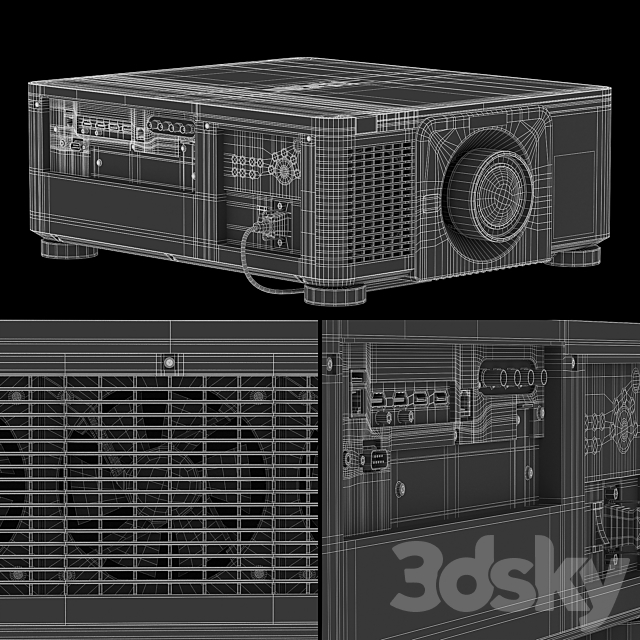 NEC Projector 3DS Max Model - thumbnail 3