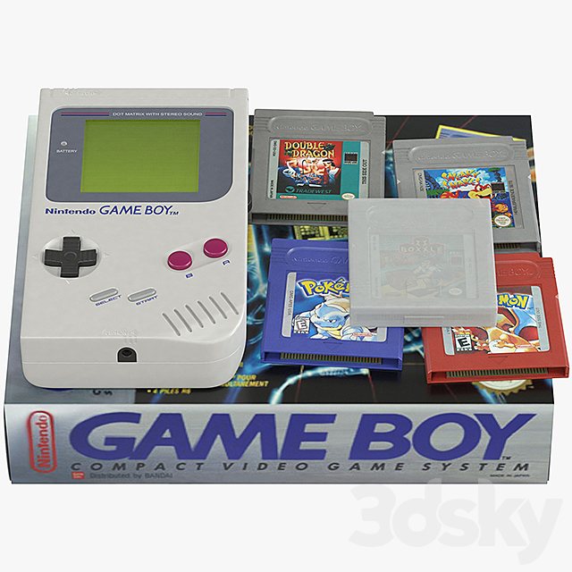 Nintendo Game Boy 3DSMax File - thumbnail 4