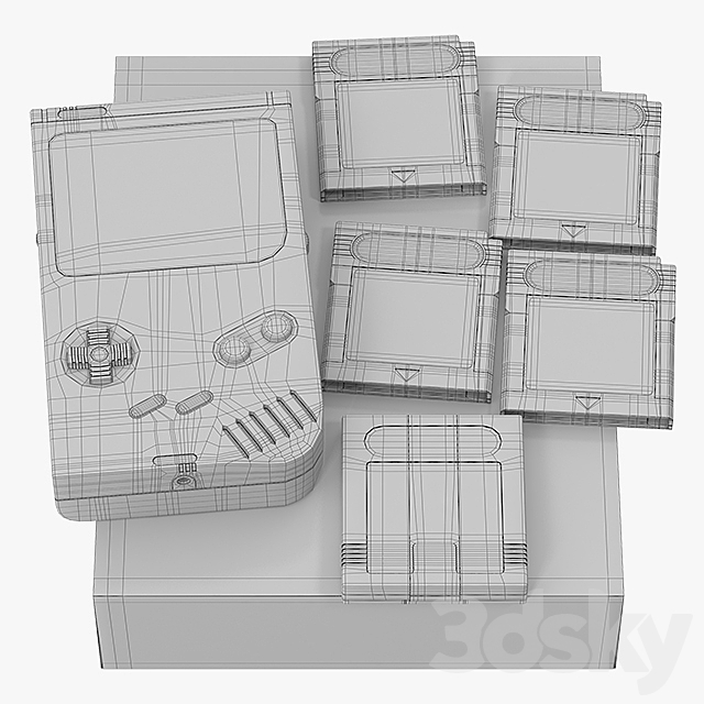 Nintendo Game Boy 3DSMax File - thumbnail 5