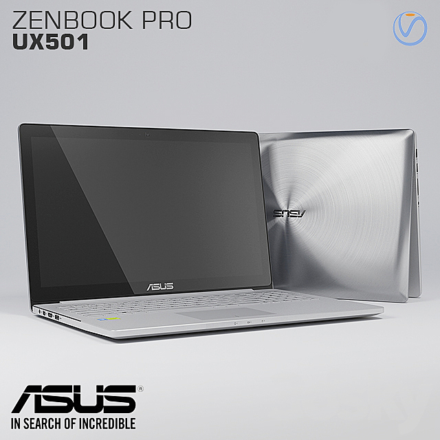 Notebook ASUS Zenbook Pro UX501 3ds Max - thumbnail 1