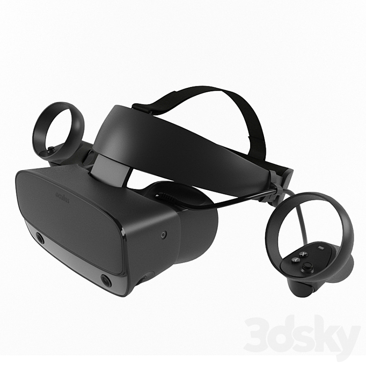 Oculus Rift S VR Headset 3DS Max - thumbnail 1