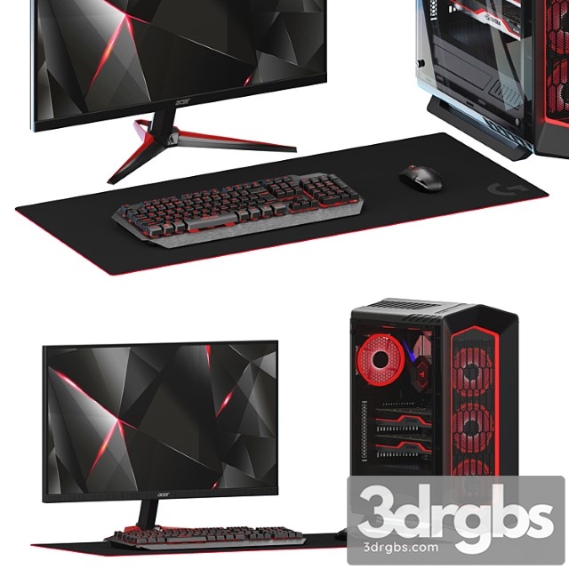 PC Gamer Set 3dsmax Download - thumbnail 1