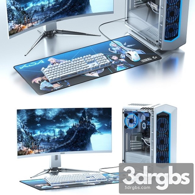 PC Gamer Set 4 3dsmax Download - thumbnail 1