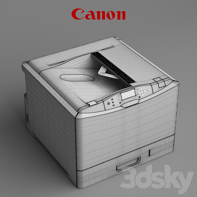 Printer Canon i-Sensys LBP7780Cx 3DS Max Model - thumbnail 2