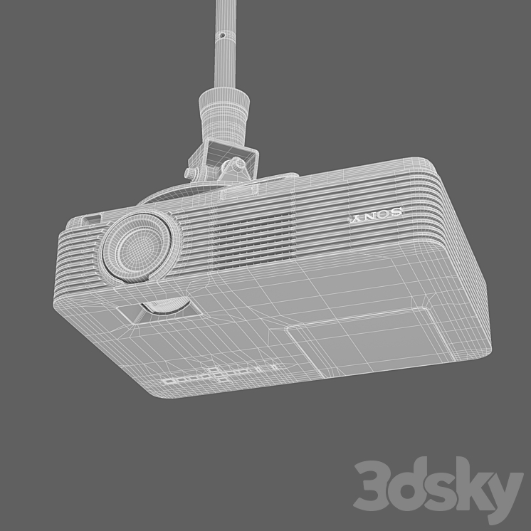 Projector Sony VPL DX221 with Screen Set 3DS Max - thumbnail 2