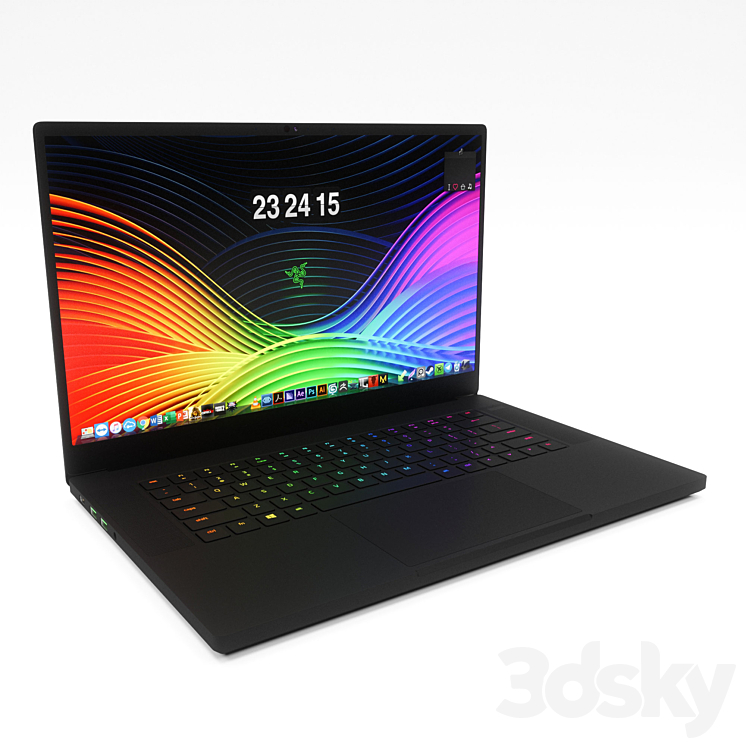 Razer Blade 15 – Advanced Model 2019 3DS Max Model - thumbnail 2