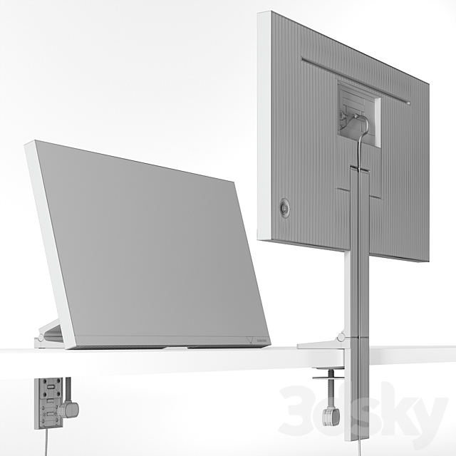 Samsung 27 monitor 3DS Max Model - thumbnail 3