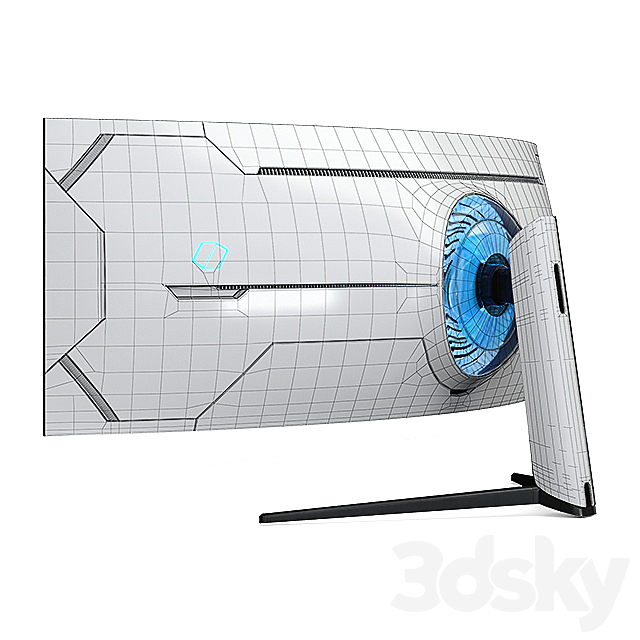 Samsung Gaming Monitor Odyssey G9 48.9 ” 3DS Max Model - thumbnail 4