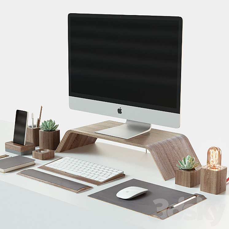 Set for desktop iMac & Grovemade 3DS Max - thumbnail 1