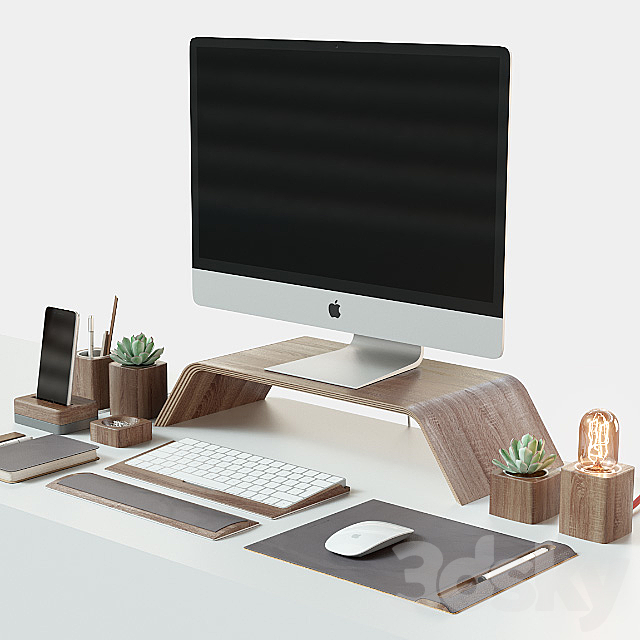 Set for desktop iMac & Grovemade 3DSMax File - thumbnail 1