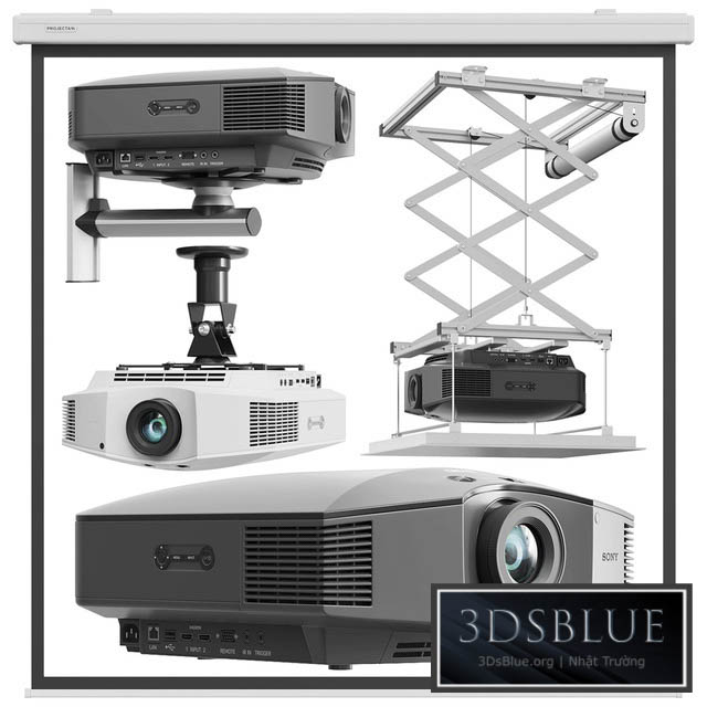 SONY VPL HW65 projector 3DS Max - thumbnail 3