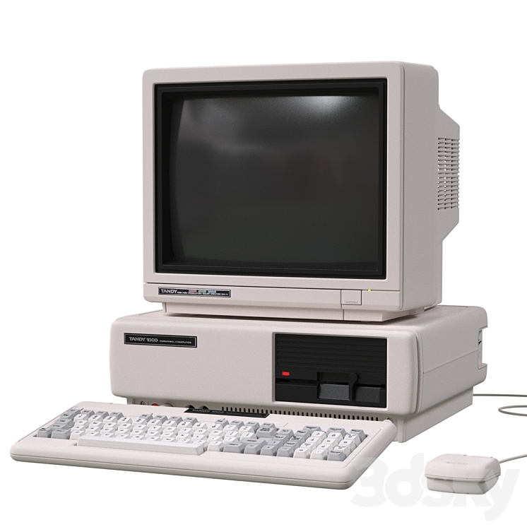 Tandy 1000 Personal Computer 3DS Max - thumbnail 1