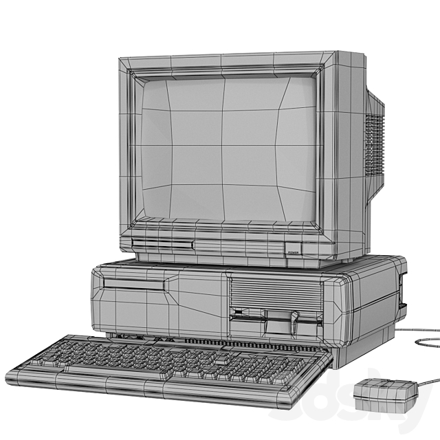 Tandy 1000 Personal Computer 3DSMax File - thumbnail 3