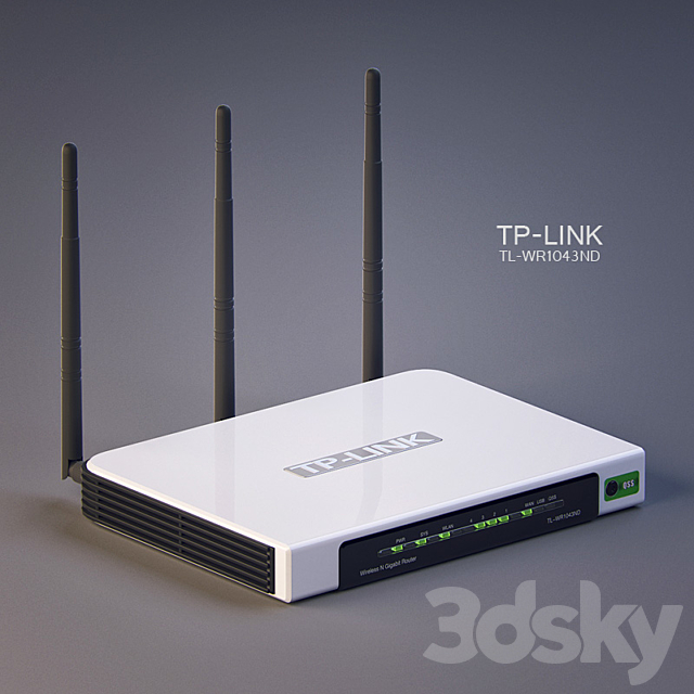 The router TP-LINK 3ds Max - thumbnail 1