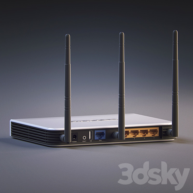 The router TP-LINK 3ds Max - thumbnail 2