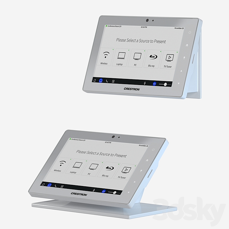 TSW-760 Touch Screen and mounting kit. 3DS Max - thumbnail 1