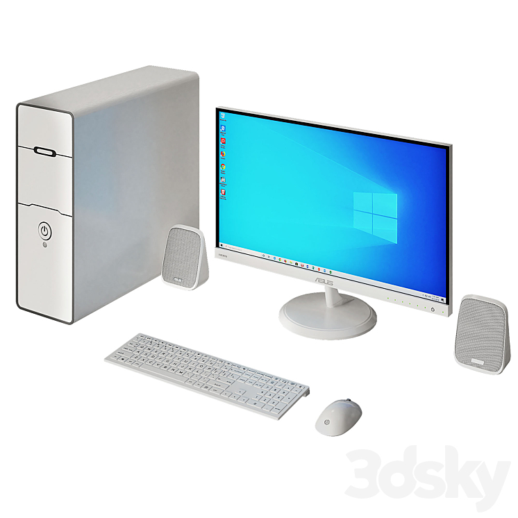 White PC Asus 3DS Max - thumbnail 1