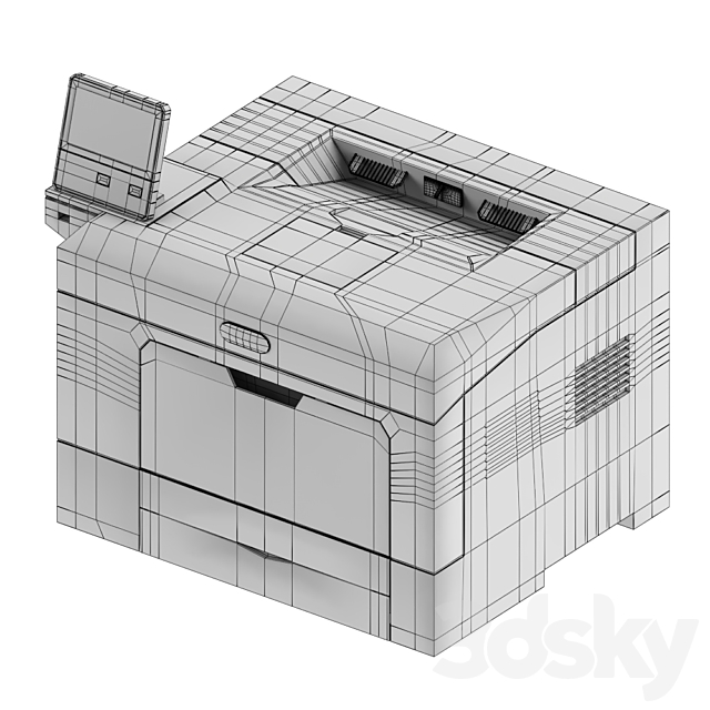 Xerox VersaLink B400 Printer 3DS Max Model - thumbnail 3