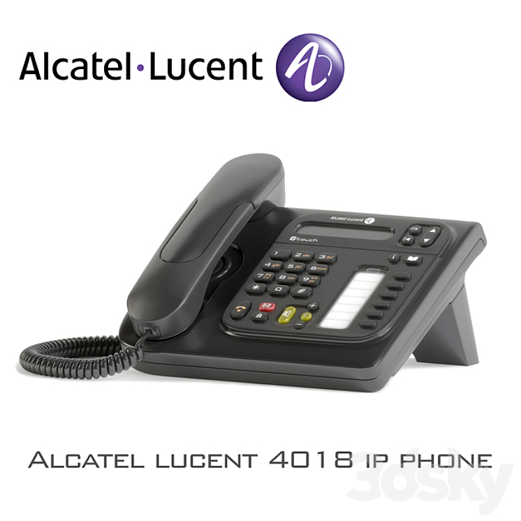 Alcatel lucent 4018 ip phone 3DS Max - thumbnail 1